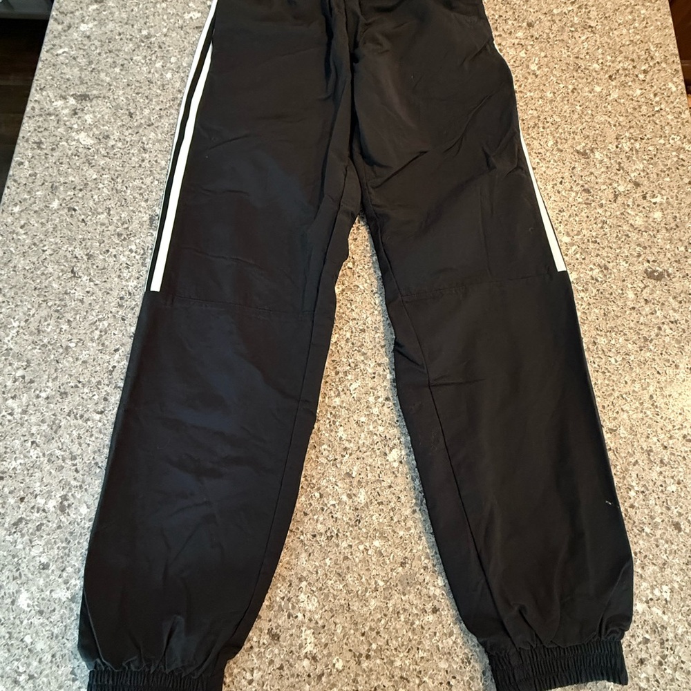 Adidas Black Sweatpants with Elastic Cuffs